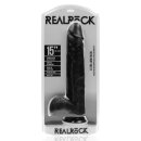 RealRock Extra Large Straight with Balls 15 / 38 cm Black