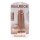 RealRock Extra Thick Straight with Balls 9 / 23 cm Tan