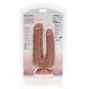 RealRock Double Trouble Dildo 5/6 - 12,7/15,2 cm - Tan