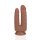 RealRock Double Trouble Dildo 5/6 - 12,7/15,2 cm - Tan