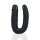 RealRock U Shaped Double Dildo 5 / 12,7 cm Black