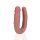 RealRock U Shaped Double Dildo 5 / 12,7 cm - Flesh