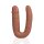 RealRock U Shaped Double Dildo 5 / 12,7 cm - Tan