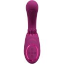 VIVE Gen Triple Motor G-Spot Vibrator with Pulse Wave and Vibrating Bristles - Pink