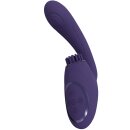 VIVE Gen Triple Motor G-Spot Vibrator with Pulse Wave and Vibrating Bristles - Purple