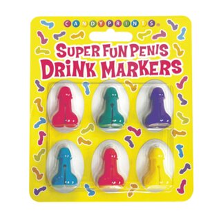 Super Fun Penis Cocktail Markers - Set of 6