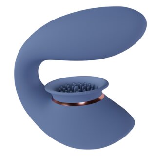 ShotsTwitch 3 - Rechargeable Vibrator and Suction - blue/grey