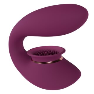 Shots Twitch 3 - Rechargeable Vibrator and Suction - burgundy