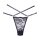 Allure Cherished Lace and Mesh Thong OS Black
