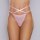 Allure Cherished Lace and Mesh Thong OS Pink
