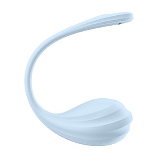 Satisfyer Smooth Petal Connect App - tragbarer Paar Vibrator - Hellblau