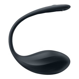 Satisfyer Ribbed Petal Connect AppTragbarer Vibrator für Paare - Schwarz