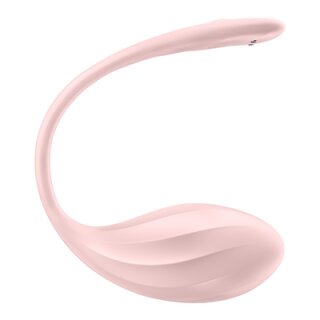 Satisfyer Ribbed Petal Connect App - Portable Vibrator for Couples Pink