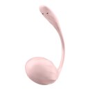 Satisfyer Ribbed Petal Connect App - Portable Vibrator for Couples Pink