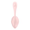 Satisfyer Ribbed Petal Connect App - Portable Vibrator for Couples Pink