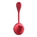 Satisfyer Shiny Petal Connect App - tragbarer Vibrator für Paare - Rot