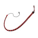 Kiotos Lederpeitsche Schwarz & Rot 90 cm