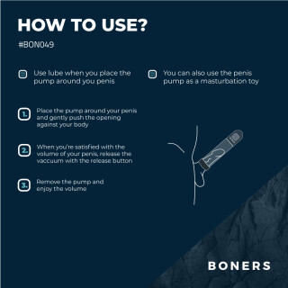 Boners Penispumpe mit LCD-Bildschirm