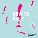 Teazers Pleasure Pump mit G-Punkt-Vibrator - Rosa