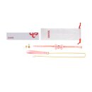 Sevanda Love Heart Butterfly Leder Halsband mit Leine rosa