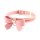 Sevanda Love Heart Butterfly Leder Halsband mit Leine rosa