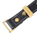 Sevanda Love Heart Butterfly Leder Halsband Set schwarz/rosa