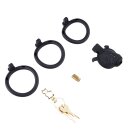 Sevanda Black Slave Chastity Cage Short