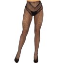 Leg Avenue Netzstrumpfhose ohne Schritt Schwarz One Size
