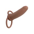 CalExotics Performance Maxx Rechargeable Thick Dual Penetrator Brown skin tone