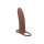 CalExotics Performance Maxx Rechargeable Thick Dual Penetrator Brown skin tone