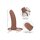 CalExotics Performance Maxx Rechargeable Thick Dual Penetrator Brown skin tone
