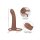 CalExotics Performance Maxx Rechargeable Ribbed Dual Penetrator Brown skin tone