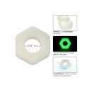 CalExotics Alpha Glow-In-The-Dark Liquid Silicone Prolong Sexagon Ring Glow in the dark