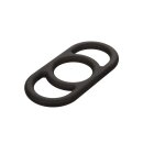 CalExotics Alpha Liquid Silicone Commander Ring Black