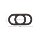 CalExotics Alpha Liquid Silicone Commander Ring Black