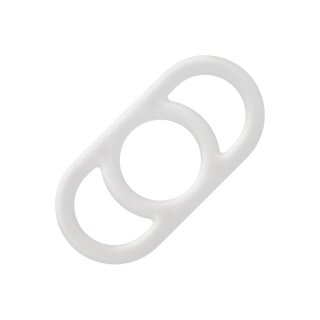 CalExotics Alpha Liquid Silicone Commander Ring White