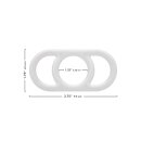 CalExotics Alpha Liquid Silicone Commander Ring White