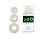 CalExotics Alpha Glow-In-The-Dark Liquid Silicone 3 Ring Set Glow in the dark