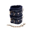 Sportsheets Cougar Pelz Handschellen marine-blau