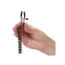 CalExotics Euphoria Collection nipple clamps with chain black