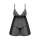Obsessive Blomentis Babydoll Set Schwarz XS/S