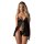 Obsessive Blomentis Babydoll Set Black M/L