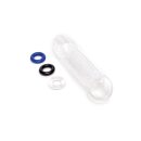 Size-Up Clear View Textured Penis Extender with Ball Loop