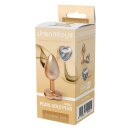 Gleaming Love Pearl Gold Plug Small 2,7 cm