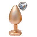 Gleaming Love Pearl Gold Plug Large 4,3 cm