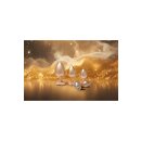 Gleaming Love Pearl Gold Plug Large 4,3 cm