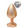 Gleaming Love Pearl Gold Plug Large 4,0 cm