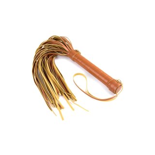 Blaze Elite Flogger Cognac Vegan Leather