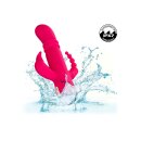 CalExotics Jack Rabbit Signature Heated Triple Fantasy Rabbit Pink