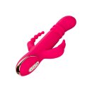 CalExotics Jack Rabbit Signature Heated Triple Fantasy Rabbit Pink